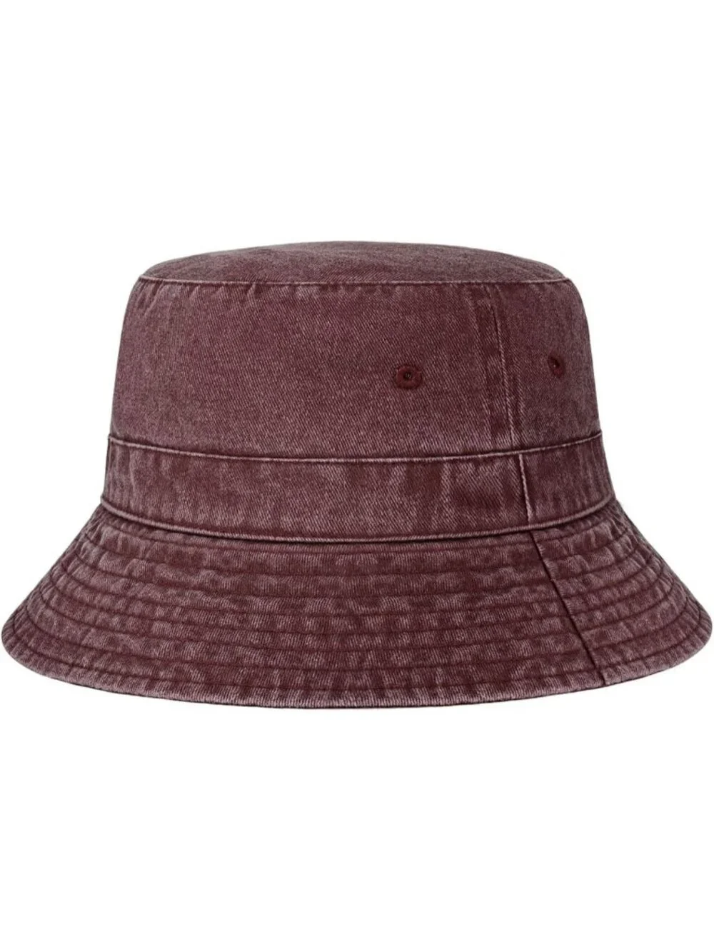 Unisex Berry Brown Cotton Summer Sun Boonie Style Beach Golf Fishing Bucket Hat